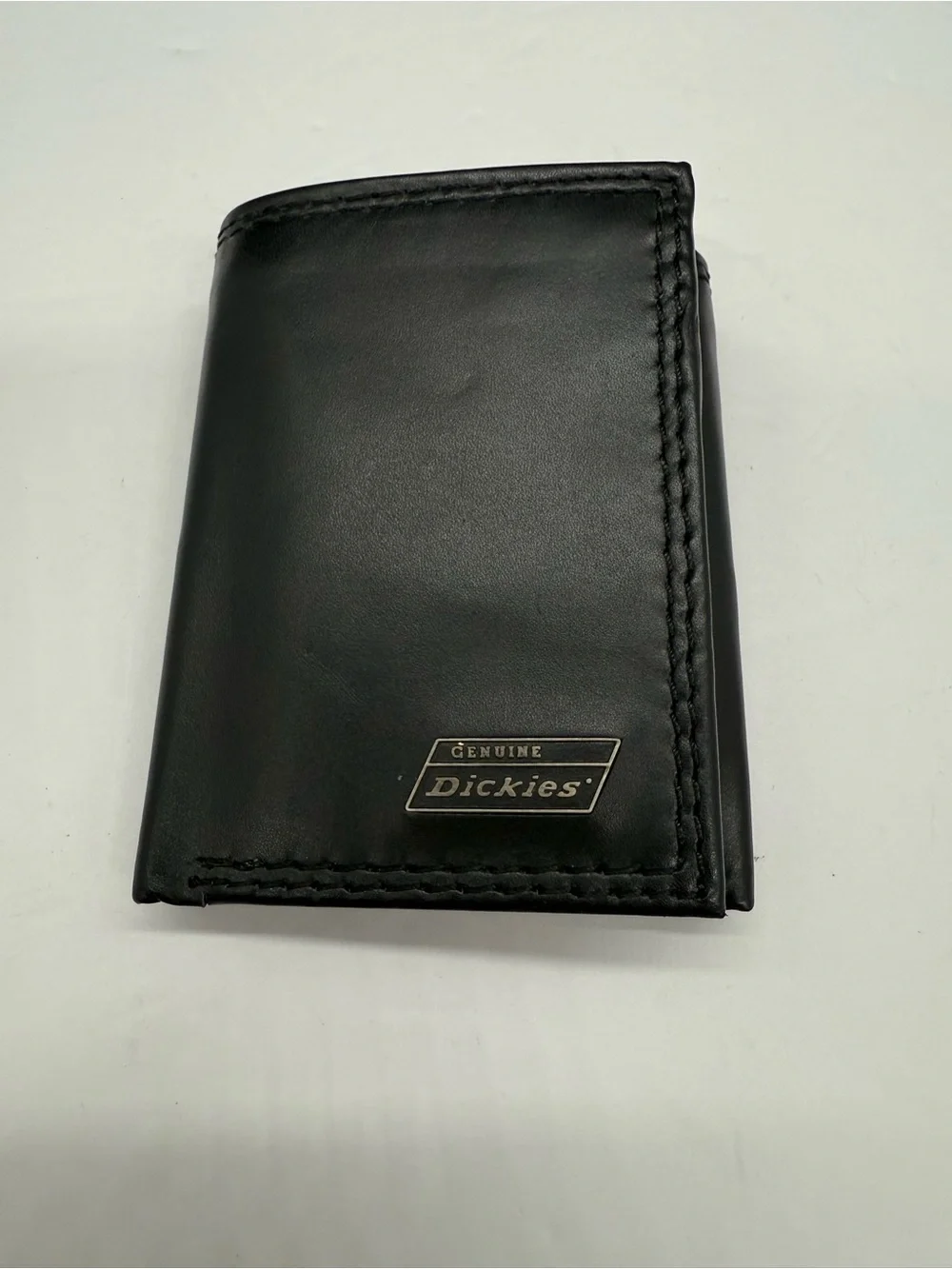 Dickies Black Leather Trifold Wallet